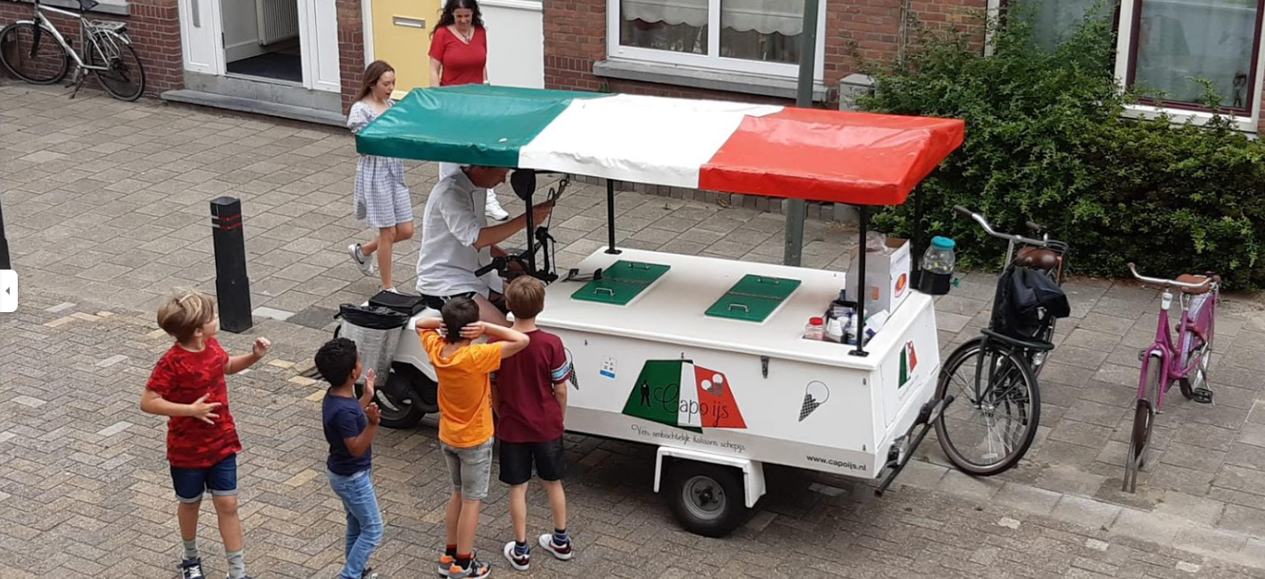 Een echte ijscoman op jouw kinderfeestje