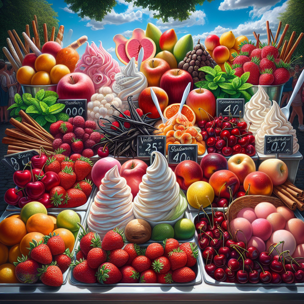 Seizoensgebonden ingrediënten voor onze ijskraam tijdens zomer evenementen