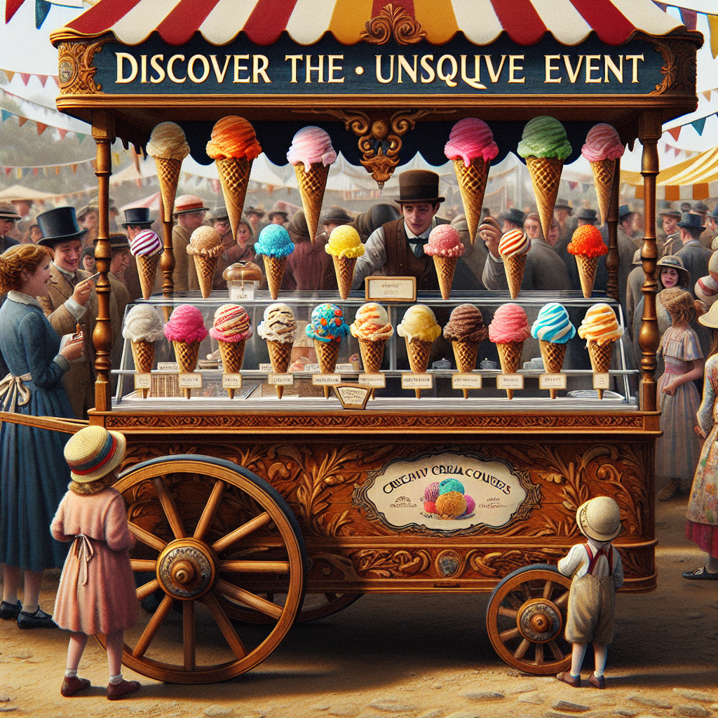 Ontdek de unieke evenementensmaken van ons exclusieve ijskraam