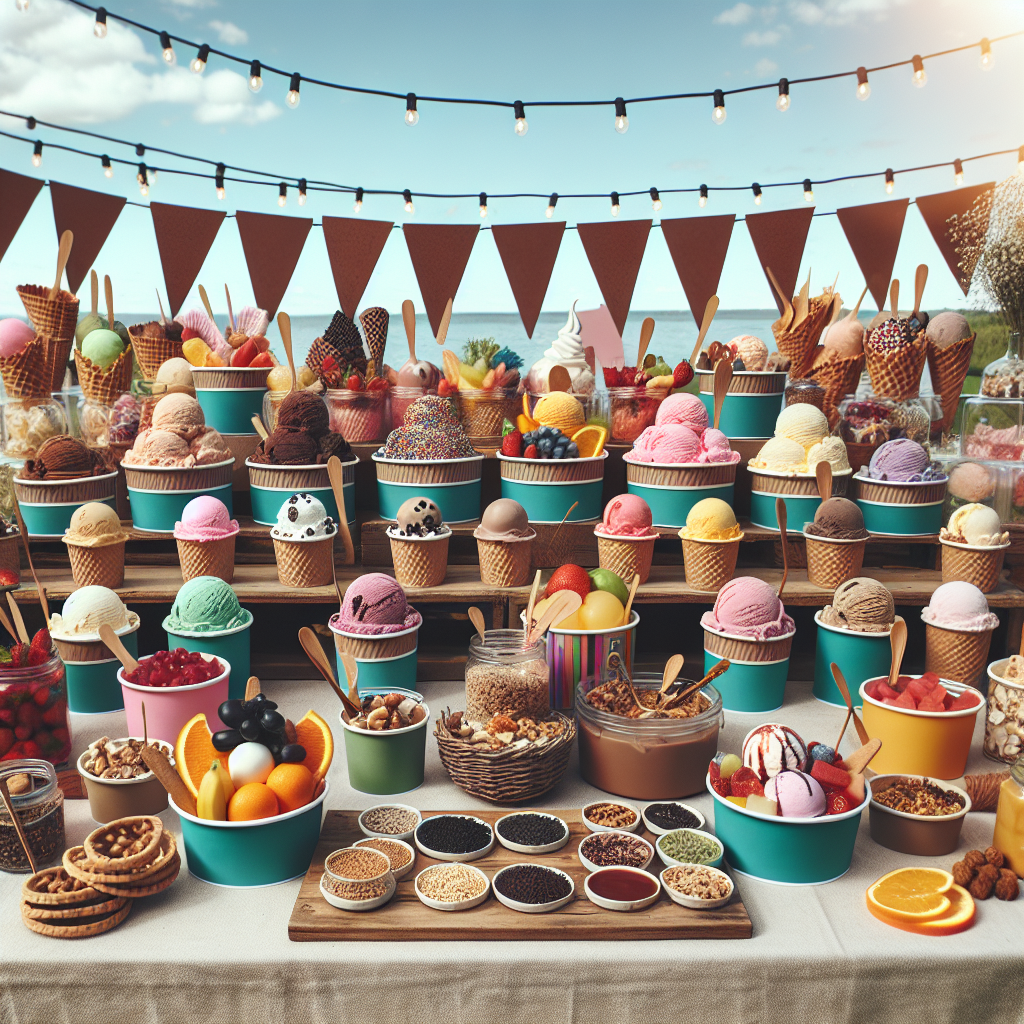 Achtergrond van de ingrediënten in ons ijskraam tijdens evenementen