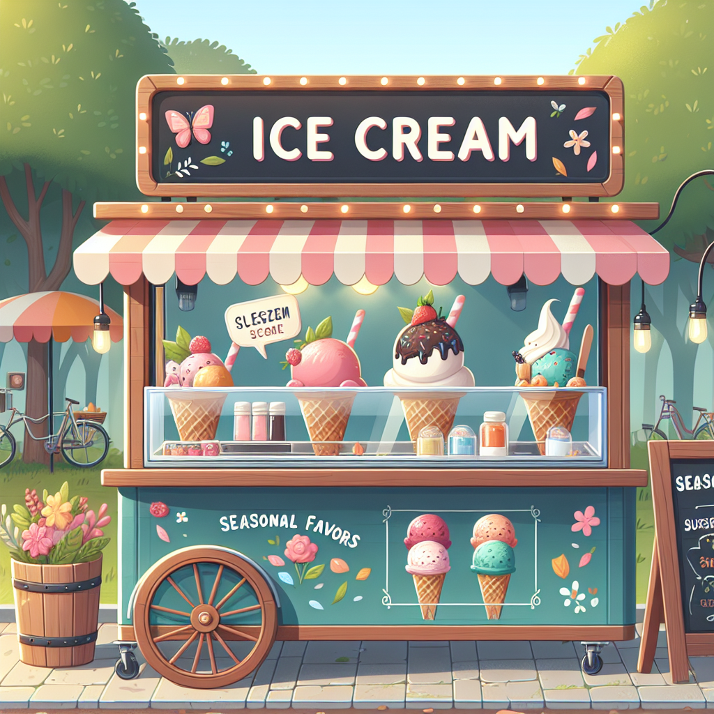 Seizoensgebonden smaken van ons ijskraam tijdens evenementen ontdekken