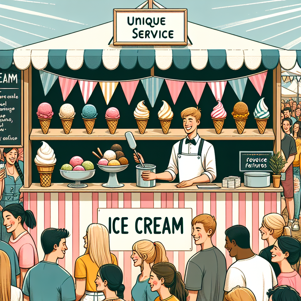 Unieke service-opties van ons ijskraam voor evenementen