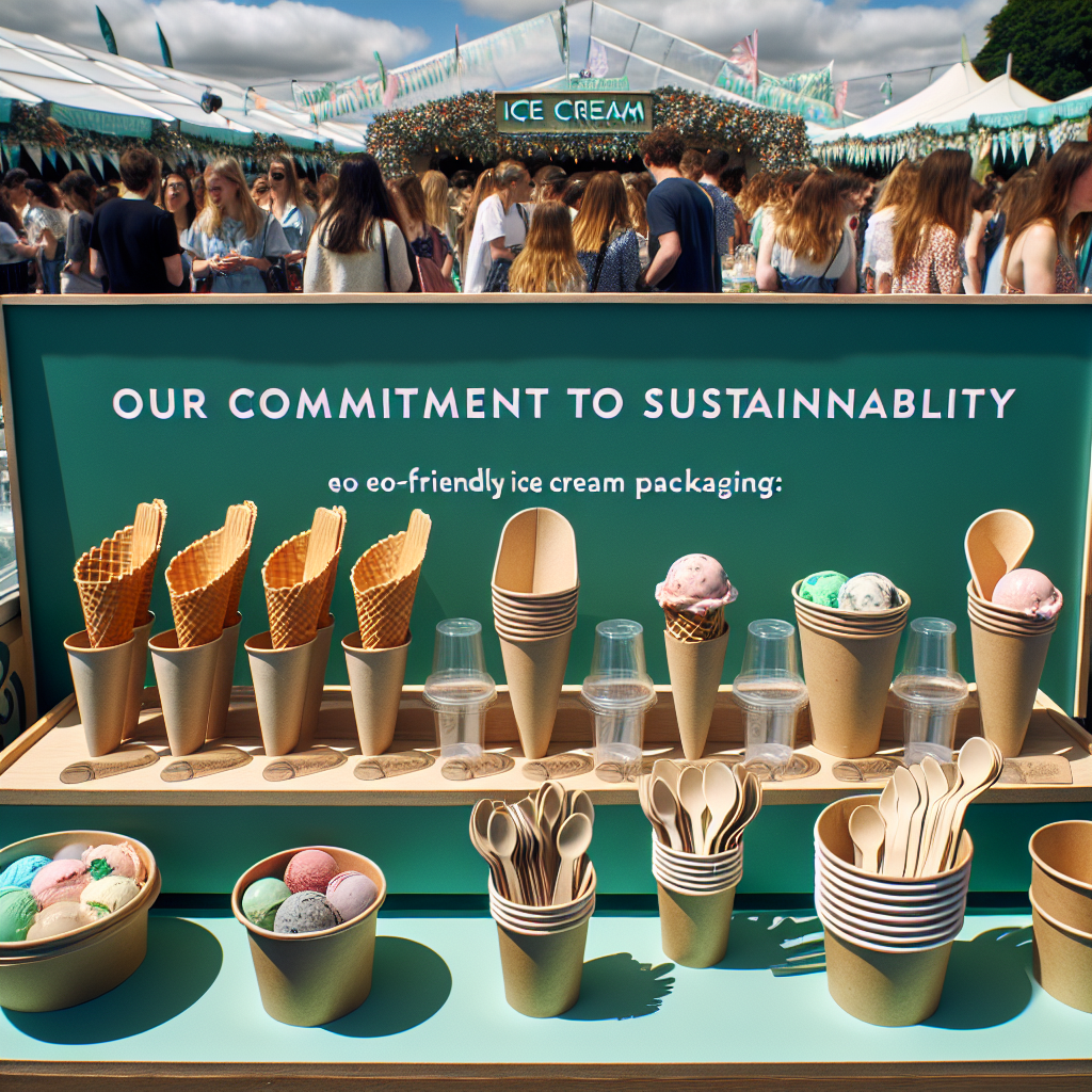 Milieuvriendelijke verpakkingsopties voor ons ijskraam op evenementen
